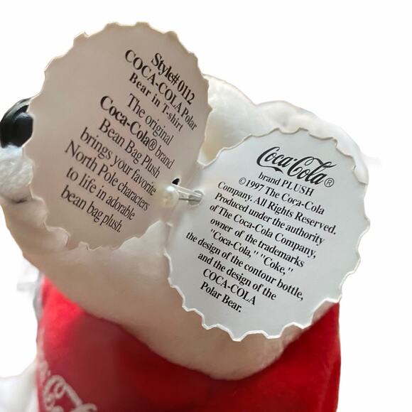 Coca Cola #0110 and #0112 2-ct Polar Bears Plush - Picture 3 of 5